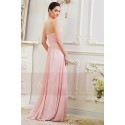 Robe Longue en Mousseline Fine Rose Pale - Ref L792 - 03