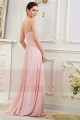 Robe Longue en Mousseline Fine Rose Pale - Ref L792 - 03