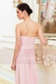 Robe Longue en Mousseline Fine Rose Pale - Ref L792 - 04