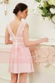 Robe Courte Rose Craquante Comme un Bonbon - Ref C846 - 03