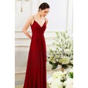 belle robe framboise pour mariage ou soirée ou une fete design du dos - Ref L794 - 04