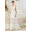 V-Neck Sexy White Evening Dresses For Women - Ref L795 - 02