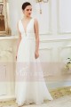 V-Neck Sexy White Evening Dresses For Women - Ref L795 - 02