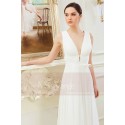 V-Neck Sexy White Evening Dresses For Women - Ref L795 - 04