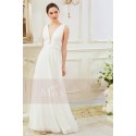 V-Neck Sexy White Evening Dresses For Women - Ref L795 - 05