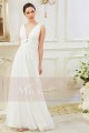 V-Neck Sexy White Evening Dresses For Women - Ref L795 - 05