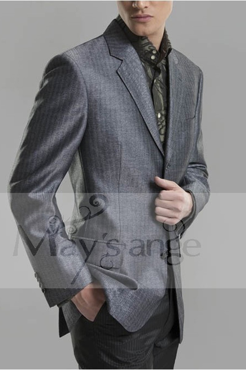 Costume Subtilité Grise - Ref MEN030 - 01 Costume Subtilité Grise - Ref MEN030 - 01