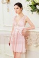 Robe Courte Rose Craquante Comme un Bonbon - Ref C846 - 04