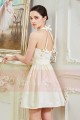 Robe Courte Sublime Champagne Satinee - Ref C848 - 02