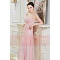 Robe Longue en Mousseline Fine Rose Pale - Ref L792 - 05