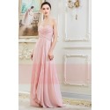 Robe Longue en Mousseline Fine Rose Pale - Ref L792 - 02