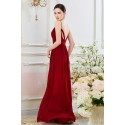 belle robe framboise pour mariage ou soirée ou une fete design du dos - Ref L794 - 05