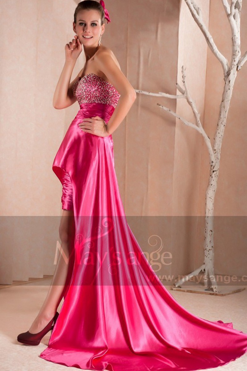 fuchsia evening gowns