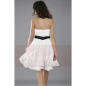 Strapless Short Party Dress With Black Belt - Ref C111 - 03