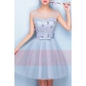 Tulle Short Bridesmaid Dress - Ref C854 - 02