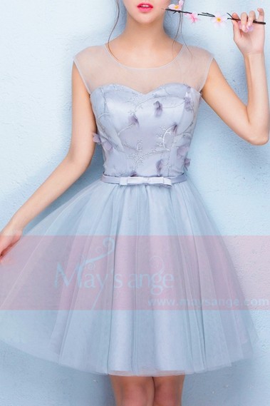 Tulle Short Bridesmaid Dress - C854 #1