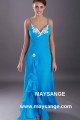 Long V Neckline Blue Summer Dress - Ref L045 - 02