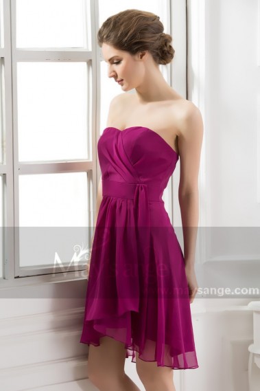 Strapless Dress Sensual Purple C501 - C501 #1