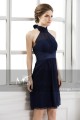 Midnight Blue Collar Party Dress - Ref C566 - 03