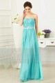 robe bustier longue turquoise élégante - Ref L756 - 06