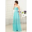 TURQUOISE LONG EVENING DRESS STRAPLESS - Ref L756 - 07