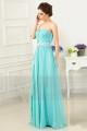 robe bustier longue turquoise élégante - Ref L756 - 07