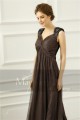 Beautiful Dark Gray Chiffon Sleeveless Designer Evening Gown - Ref L773 - 04