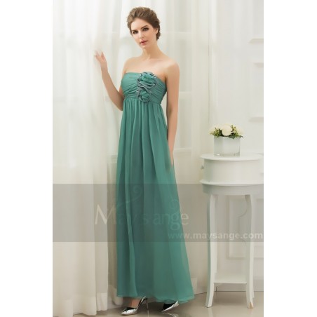 Aquarelle robe de soirée bustier