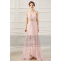 Open Back Sexy Powder Pink Evening Dresses With Slit - Ref L758 - 04