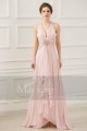 Open Back Sexy Powder Pink Evening Dresses With Slit - Ref L758 - 04