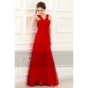 robe de soirée pas cher   rouge feu - Ref L772 - 02