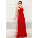 robe de soirée pas cher   rouge feu - Ref L772 - 03