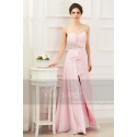 Pink Long Prom Dress With Rhinestones - Ref L268 - 03