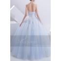 Turquoise Princess Bridal Dress With Ruffle Bodice - Ref M382 - 03