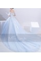 robe de mariage M387 bleu turquoise - Ref M387 - 05