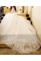 Gorgeous Organza Wedding Dress With Strap - Ref M379 - 03