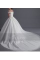 belle robe de mariée blanche en dentelle calais simple et tres chic - Ref M370 - 03