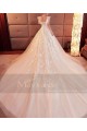 Cap Sleeve Tulle Affordable Wedding Dress - Ref M392 - 04