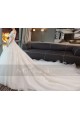 Off-The-Shoulder Tulle Princess Wedding Dress With Long Train - Ref M380 - 05