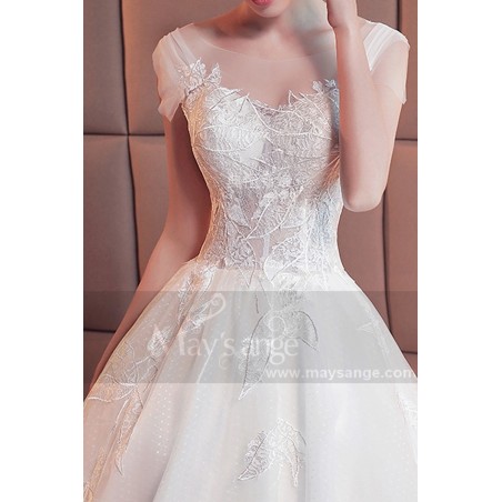 robe mariée M385 blanc