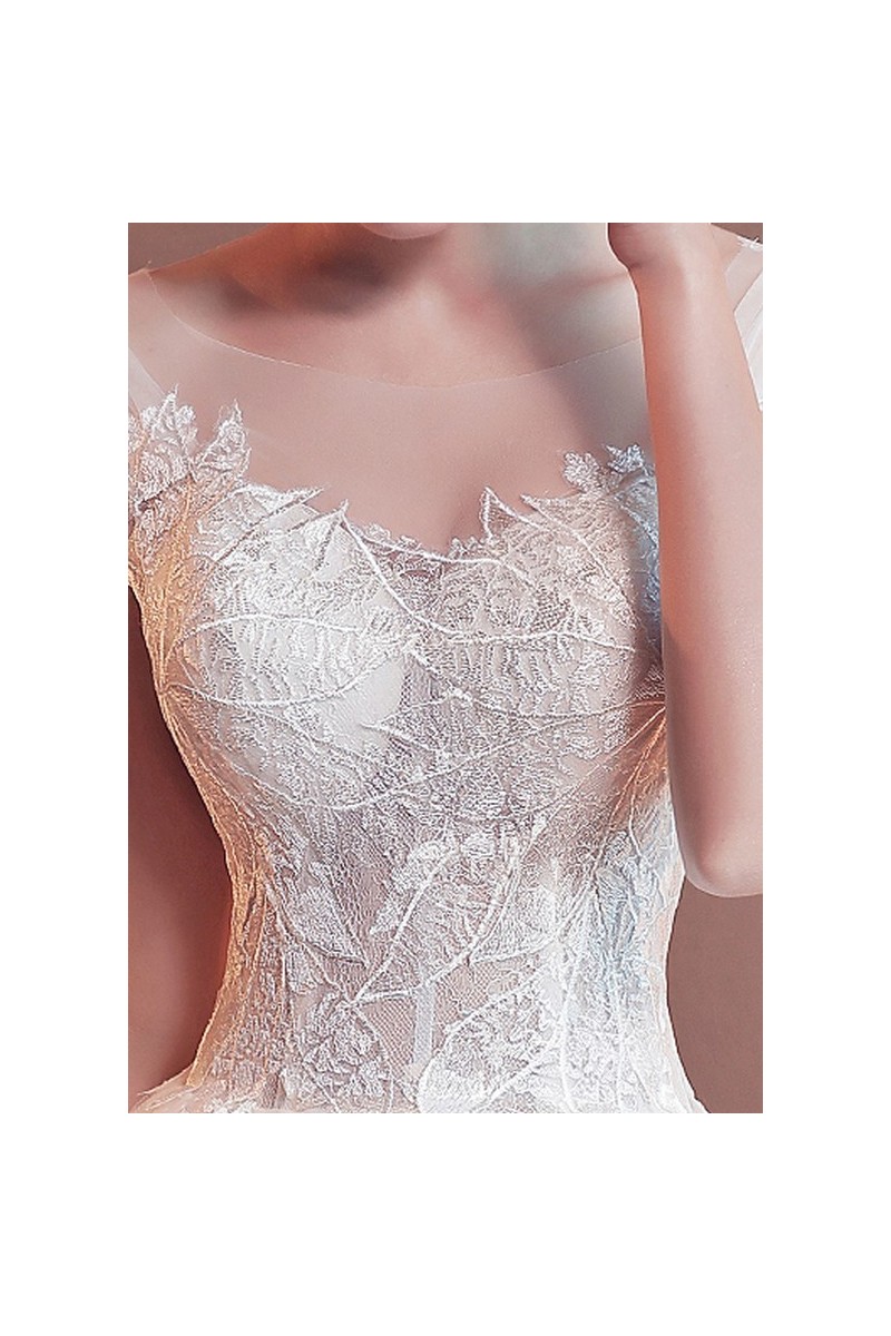 Robe De Mariée Dentelle Vintage - Cérémonie Ou Soirée - Référence 7039, Occasion Très Bon état