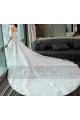 Off-The-Shoulder Sweetheart Bodice Lace Princess Dress With Train - Ref M372 - 04