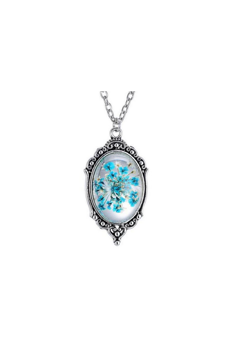 Bijoux F038 Transparent et bleu turquoise - Ref F038 - 01 Bijoux F038 Transparent et bleu turquoise - Ref F038 - 01
