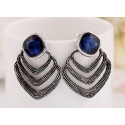 Bijou oreille femme bleu chic - Ref B009 - 02