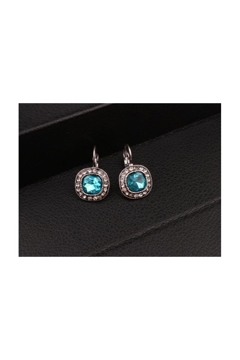 Boucles d'oreilles B011 blue lake - Ref B011 - 01 Boucles d'oreilles B011 blue lake - Ref B011 - 01