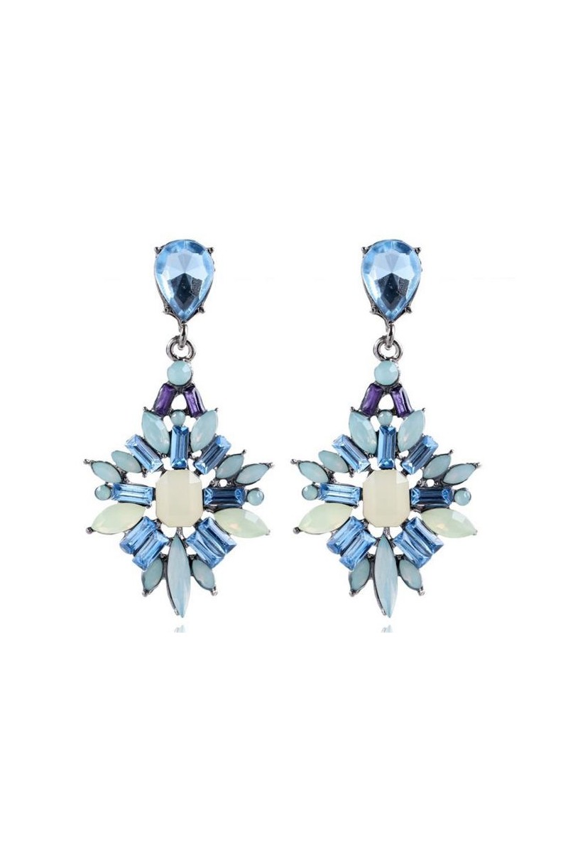 Boucles d'oreilles B039 blue - Ref B039 - 01 Boucles d'oreilles B039 blue - Ref B039 - 01