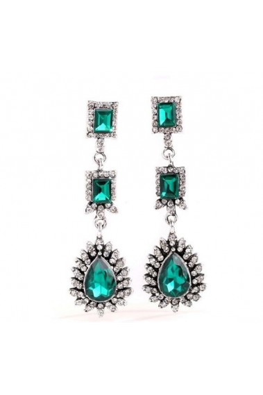 Best green statement earrings wedding - B048 #1