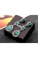 Best green statement earrings wedding - Ref B048 - 03