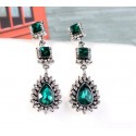 Best green statement earrings wedding - Ref B048 - 05