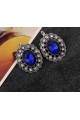 Boucle d'oreilles bleu saphir - Ref B049 - 03